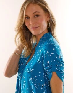 Tunique Col Tunisien Boutonnée Imprimée 9 Tunique Col Tunisien Boutonnée Imprimée -Femmes Vêtements Magasin 610705 C06 zoomx vue3