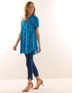 Tunique Col Tunisien Boutonnée Imprimée 10 Tunique Col Tunisien Boutonnée Imprimée -Femmes Vêtements Magasin 610705 C06 zoomx vue4