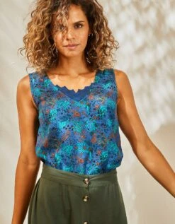 Femmes Vêtements Magasin 9 Caraco Fluide Dentelle Imprimé Minimaliste