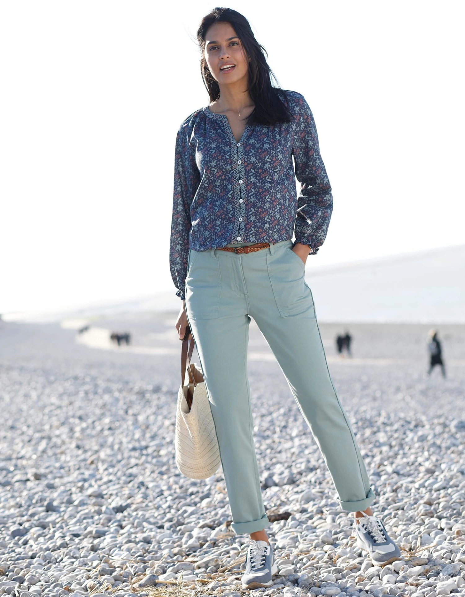 Blouse Boutonnée Brodée Imprimée 4 Blouse Boutonnée Brodée Imprimée – Image 2