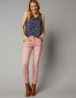 Caraco Col V Dentelle Imprimé, Crêpe 15 Caraco Col V Dentelle Imprimé, Crêpe -Femmes Vêtements Magasin 610745 C02 zoomx vue7