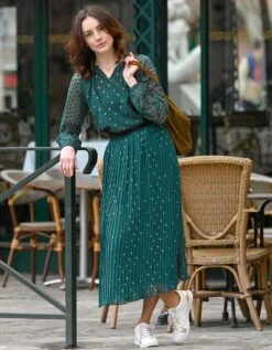 Blouse Imprimée Manches Dentelle -Femmes Vêtements Magasin 610748 C01 zoomx vue6