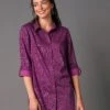 Chemise Liquette Boutonnée Imprimé Carreaux, Crêpe -Femmes Vêtements Magasin 610749 C01 zoomx