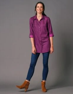 Chemise Liquette Boutonnée Imprimé Carreaux, Crêpe 12 Chemise Liquette Boutonnée Imprimé Carreaux, Crêpe -Femmes Vêtements Magasin 610749 C01 zoomx vue5