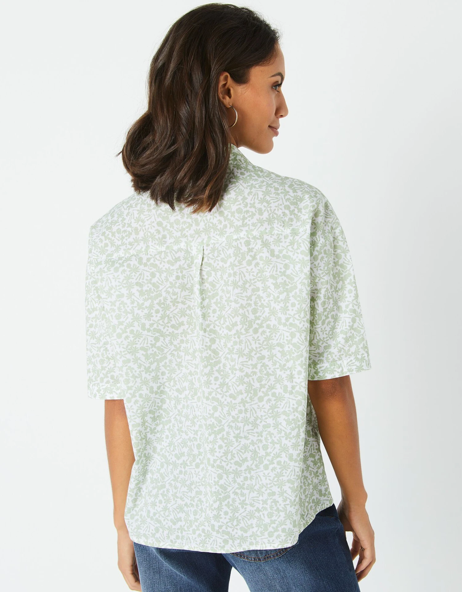 Chemise Manches Coudes Imprimé Fleuri, Spécial Petites 4 Chemise Manches Coudes Imprimé Fleuri, Spécial Petites – Image 2