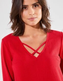 Tunique Longue Col Croisillons 10 Tunique Longue Col Croisillons -Femmes Vêtements Magasin 610760 C01 zoomx vue3