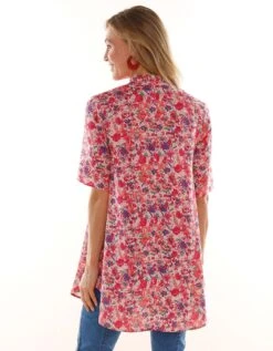 Tunique Col Tunisien Boutonnée Imprimé Minimaliste 9 Tunique Col Tunisien Boutonnée Imprimé Minimaliste -Femmes Vêtements Magasin 610783 C01 zoomx vue2