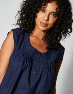 Blouse Boutonnée Col Rond -Femmes Vêtements Magasin 610844 C01 zoomx vue6