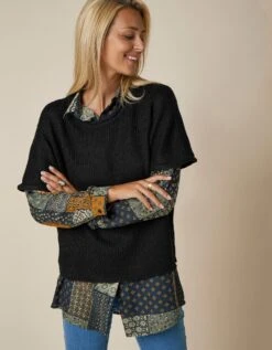 Pull Poncho Manches Coudes