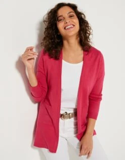 Gilet Porter Ouvert Toucher Cachemire -Femmes Vêtements Magasin 611121 C20 zoomx vue5