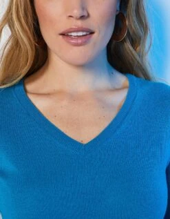 Pull Col V Toucher Cachemire -Femmes Vêtements Magasin 611123 C09 zoomx vue6