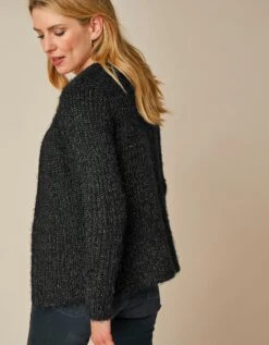 Gilet Paletot Maille Perlée Fantaisie -Femmes Vêtements Magasin 611154 C03 zoomx vue7