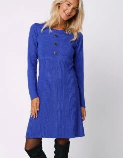 Robe Pull Boutonnée -Femmes Vêtements Magasin 611163 C07 zoomx vue2