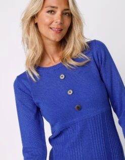 Robe Pull Boutonnée -Femmes Vêtements Magasin 611163 C07 zoomx vue3