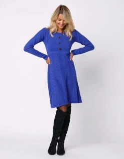 Robe Pull Boutonnée -Femmes Vêtements Magasin 611163 C07 zoomx vue4