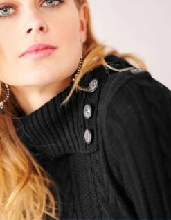 Robe Pull Maille Torsadée -Femmes Vêtements Magasin 611173 C00 zoom detailRFP