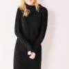 Robe Pull Maille Torsadée -Femmes Vêtements Magasin 611173 C00 zoomx