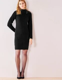 Robe Pull Maille Torsadée -Femmes Vêtements Magasin 611173 C00 zoomx vue2