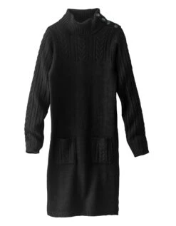 Robe Pull Maille Torsadée -Femmes Vêtements Magasin 611173 C00 zoomx vue5