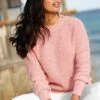 Pull Col Rond Maille Anglaise -Femmes Vêtements Magasin 611198 C04 zoomx