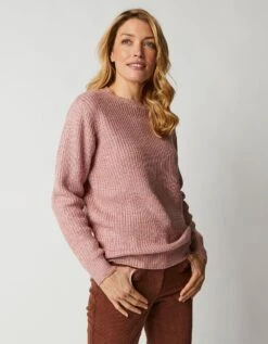 Pull Col Rond Maille Anglaise 12 Pull Col Rond Maille Anglaise -Femmes Vêtements Magasin 611198 C14 zoomx vue4