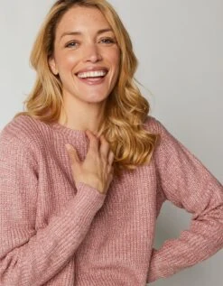 Pull Col Rond Maille Anglaise 14 Pull Col Rond Maille Anglaise -Femmes Vêtements Magasin 611198 C14 zoomx vue6