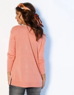 Pull Marinière Uni, Toucher Cachemire Détails Brillants -Femmes Vêtements Magasin 611227 C02 zoomx vue3