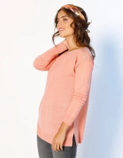 Pull Marinière Uni, Toucher Cachemire Détails Brillants -Femmes Vêtements Magasin 611227 C02 zoomx vue6