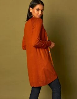 Gilet Long Porter Ouvert -Femmes Vêtements Magasin 611234 C06 zoomx vue2