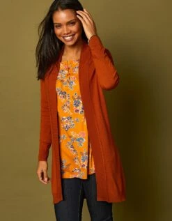 Gilet Long Porter Ouvert -Femmes Vêtements Magasin 611234 C06 zoomx vue5