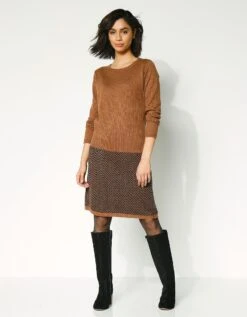 Robe Pull, Base Jacquard -Femmes Vêtements Magasin 611270 C02 zoomx vue5