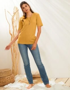 Pull Uni Manches Courtes Toucher Cachemire 9 Pull Uni Manches Courtes Toucher Cachemire -Femmes Vêtements Magasin 611297 C06 zoomx vue3