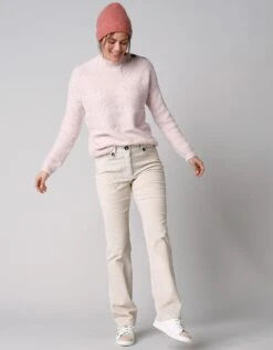 Pull Col Montant Maille Poilue Fantaisie -Femmes Vêtements Magasin 611331 C03 zoomx vue2