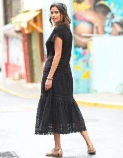 Pull Boutonné Manches Courtes, Maille Fantaisie 7 Pull Boutonné Manches Courtes, Maille Fantaisie -Femmes Vêtements Magasin 611390 C00 zoomx vue3