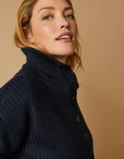 Pull Col Camionneur, Maille Anglaise Toucher Mohair 12 Pull Col Camionneur, Maille Anglaise Toucher Mohair -Femmes Vêtements Magasin 611391 C02 zoomx vue4