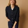 Cardigan Boutonné, Maille Anglaise Toucher Mohair -Femmes Vêtements Magasin 611392 C00 zoomx