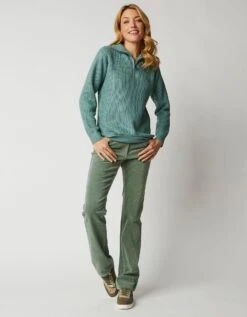 Pull Col Camionneur Zippé Maille Anglasie -Femmes Vêtements Magasin 611393 C03 zoomx vue4