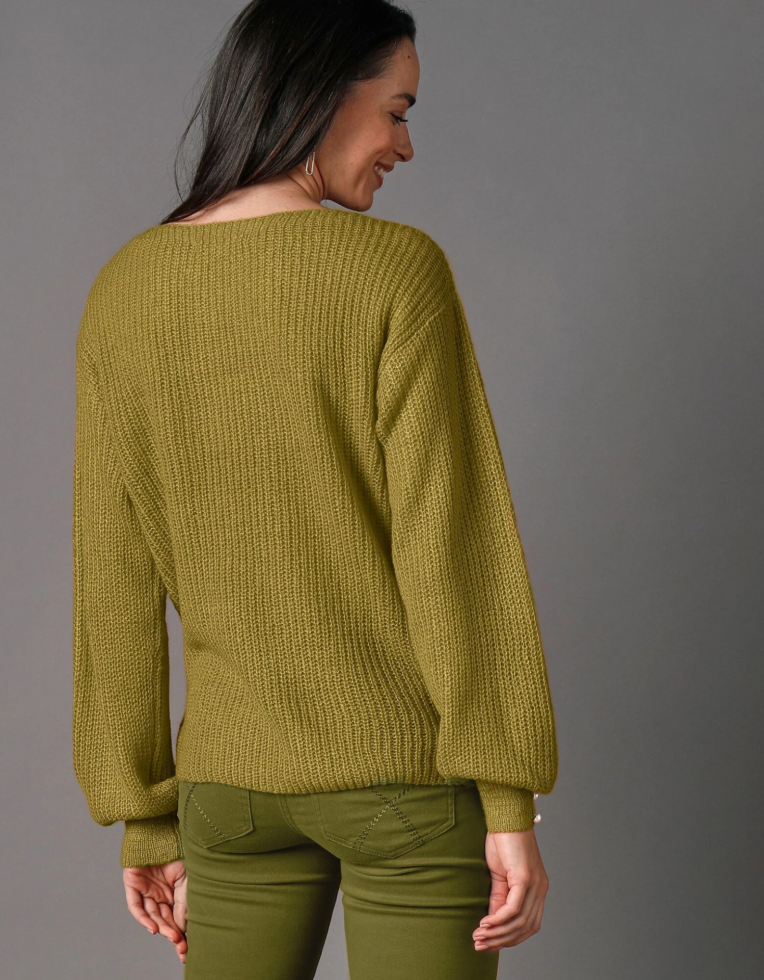 Pull Col Bateau, Maille Anglaise Toucher Mohair 7 Pull Col Bateau, Maille Anglaise Toucher Mohair – Image 5