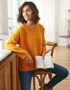 Femmes Vêtements Magasin 21 Pull Loose Maille Fantaisie Effet Rayures