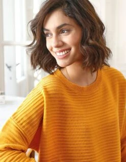 Pull Loose Maille Fantaisie Effet Rayures -Femmes Vêtements Magasin 611443 C01 zoomx vue3