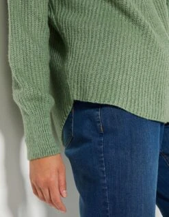 Pull Col V, Maille Anglaise -Femmes Vêtements Magasin 611462 C02 zoomx vue5