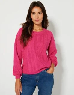 Pull Boîte Manches Longues, Maille Anglaise