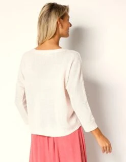 Pull Torsadé Manches 3/4, Spécial Petites -Femmes Vêtements Magasin 611475 C01 zoomx vue2