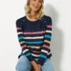 Pull Marinière Manches Longues Rayé -Femmes Vêtements Magasin 611754 C03 zoomx
