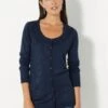 Cardigan Boutonné Col Rond Uni Toucher Cachemire 1 Cardigan Boutonné Col Rond Uni Toucher Cachemire -Femmes Vêtements Magasin 611765 C05 zoomx