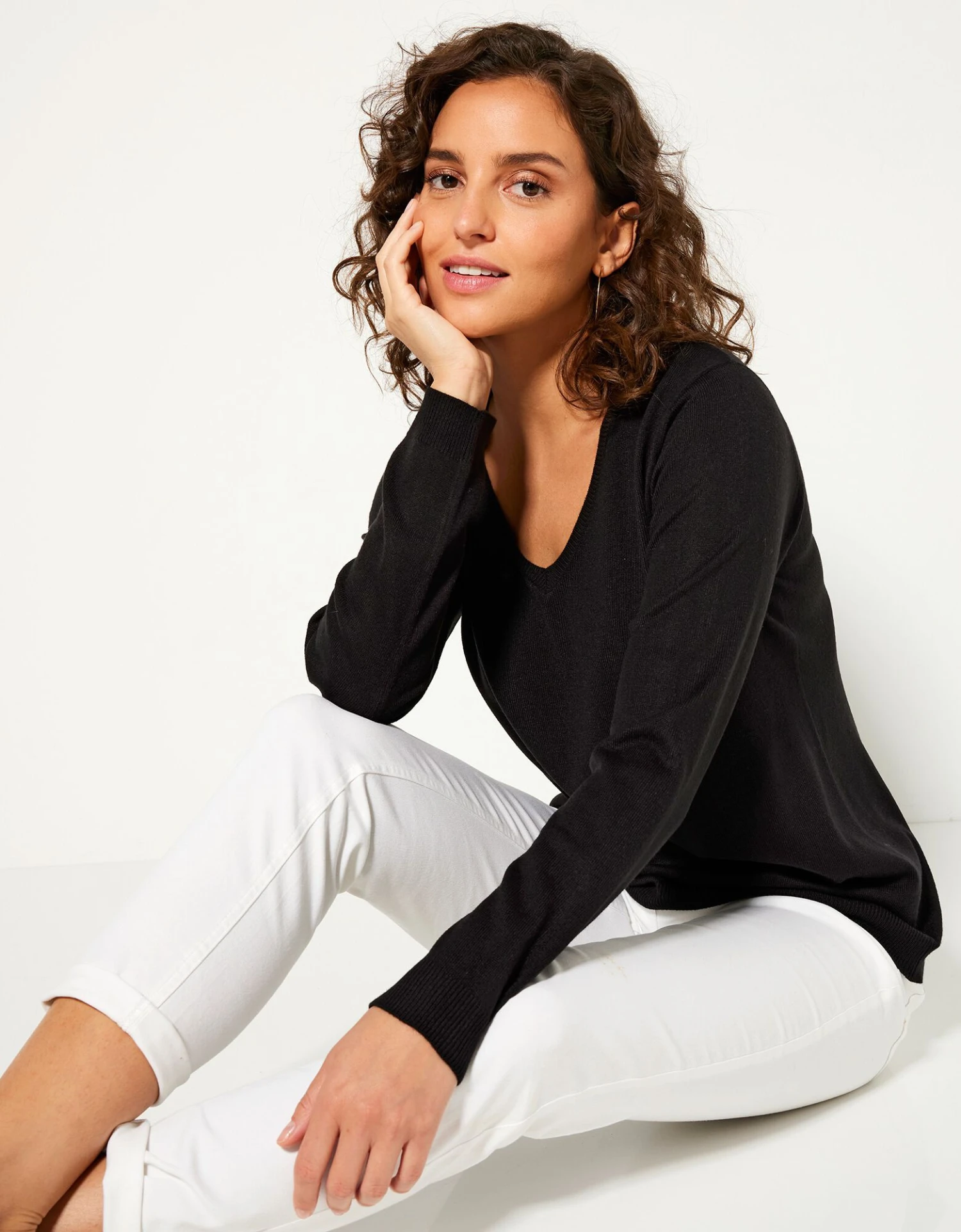 Pull Col V Toucher Cachemire 4 Pull Col V Toucher Cachemire – Image 2