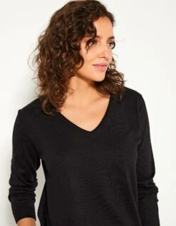 Pull Col V Toucher Cachemire 10 Pull Col V Toucher Cachemire -Femmes Vêtements Magasin 611938 C15 zoomx vue3