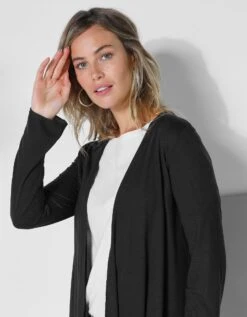 Gilet à Pans Manches Longues, Maille Fluide -Femmes Vêtements Magasin 612078 C02 zoomx vue3