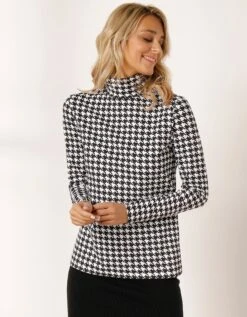 Sous-pull Col Montant Imprimé