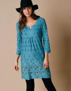 Tunique Col V Base Imprimée -Femmes Vêtements Magasin 612537 C04 zoomx vue2